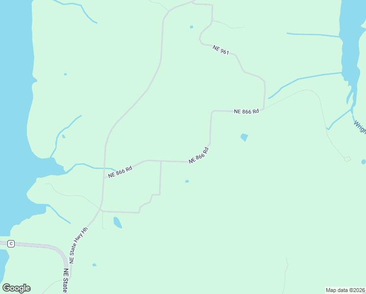 map of restaurants, bars, coffee shops, grocery stores, and more near 9625-9627 Northeast 866 Road in Lowry City