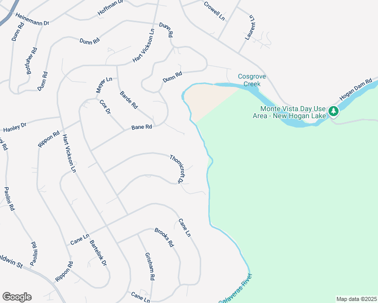 map of restaurants, bars, coffee shops, grocery stores, and more near 5940 Davidson Court in Valley Springs
