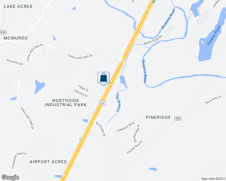 map of restaurants, bars, coffee shops, grocery stores, and more near 3965 Seminole Trail in Charlottesville