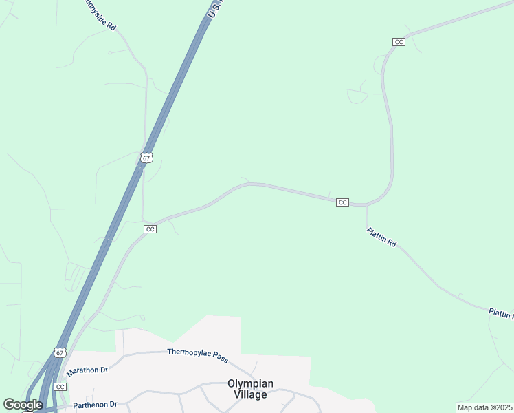 map of restaurants, bars, coffee shops, grocery stores, and more near 13074 State Road CC in Festus