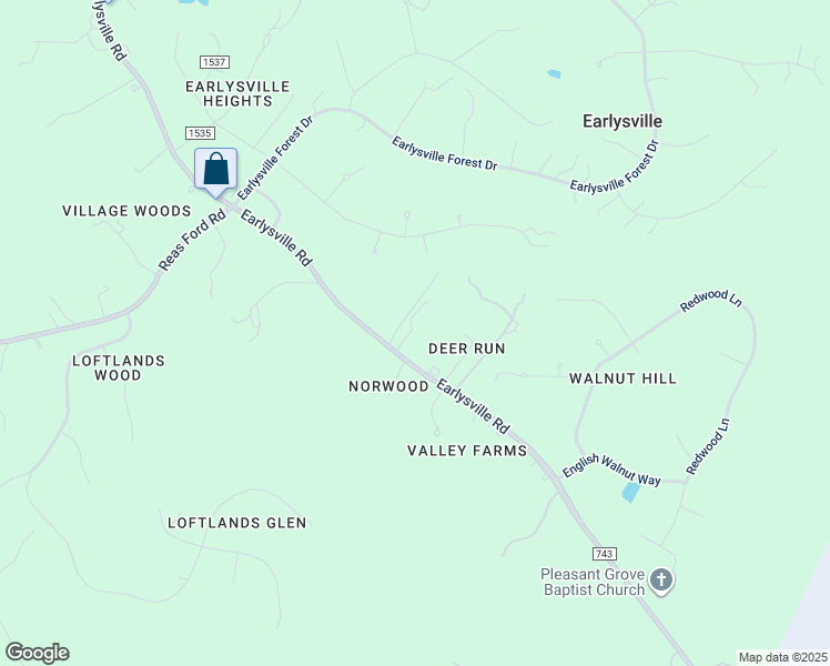 map of restaurants, bars, coffee shops, grocery stores, and more near 3795 Earlysville Road in Earlysville