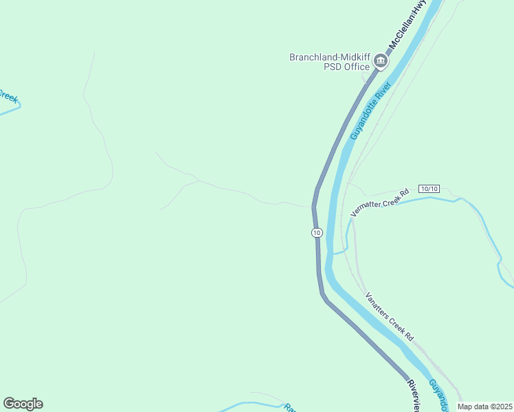 map of restaurants, bars, coffee shops, grocery stores, and more near 39 Paddies Bridge in Branchland