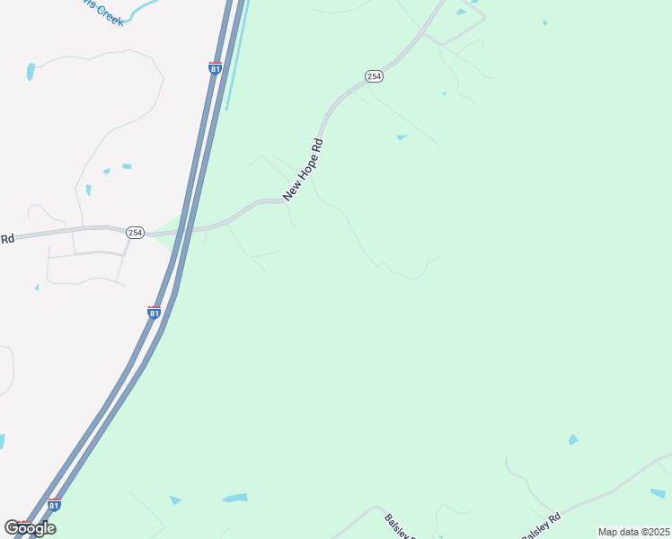 map of restaurants, bars, coffee shops, grocery stores, and more near 1145 New Hope Road in Staunton