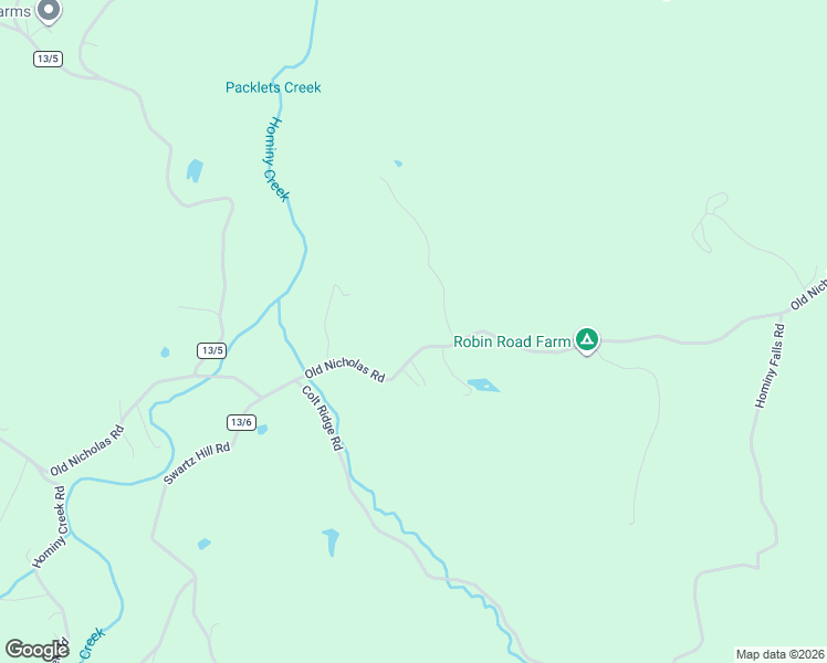 map of restaurants, bars, coffee shops, grocery stores, and more near 1470 Hominy Falls Road in Leivasy