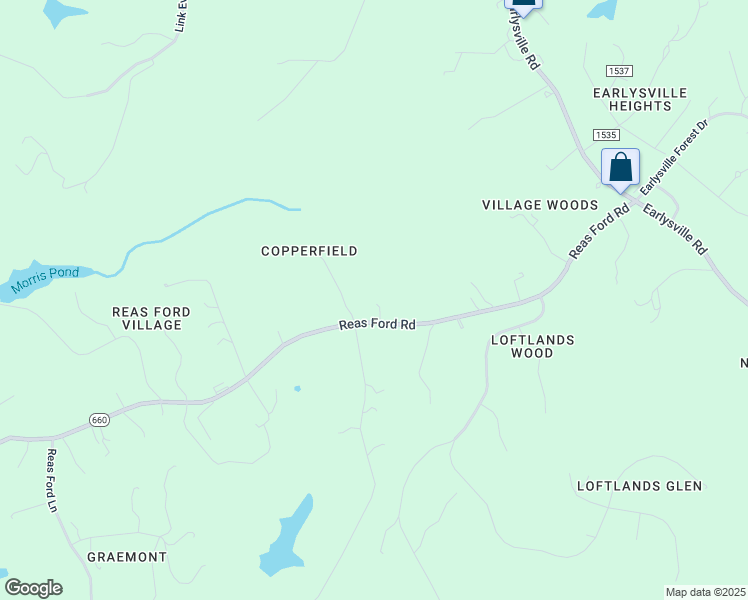 map of restaurants, bars, coffee shops, grocery stores, and more near 248 Reas Ford Road in Earlysville