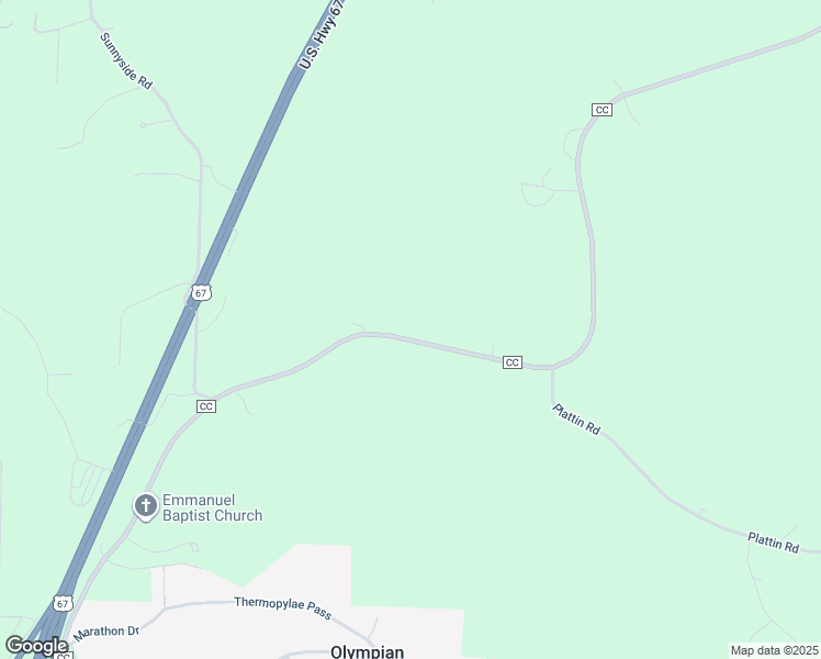 map of restaurants, bars, coffee shops, grocery stores, and more near 13062 State Road CC in Festus