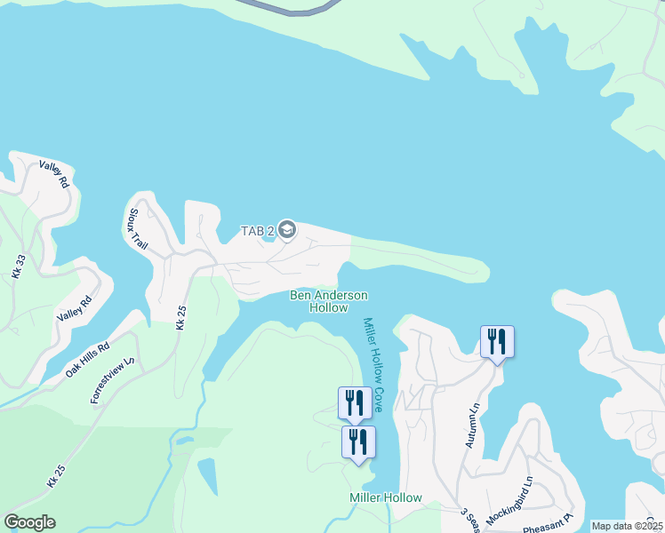 map of restaurants, bars, coffee shops, grocery stores, and more near 5940 Baydy Peak Road in Osage Beach