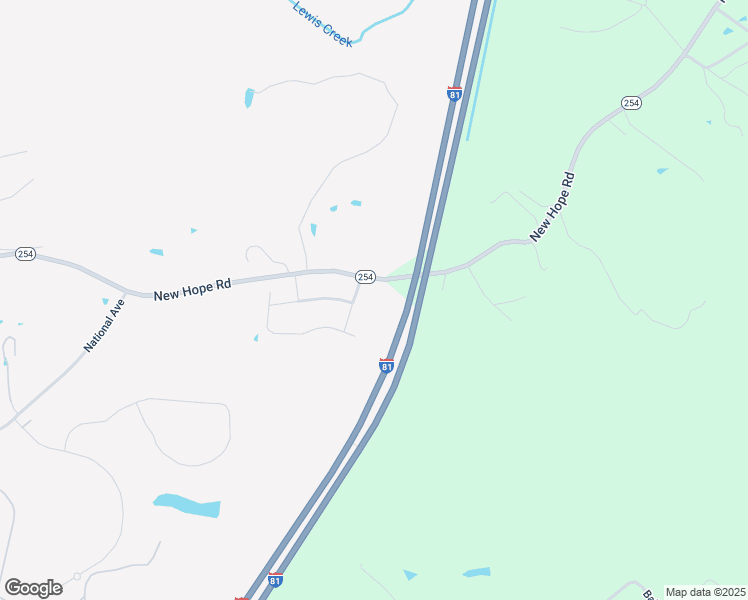 map of restaurants, bars, coffee shops, grocery stores, and more near 922 New Hope Road in Staunton