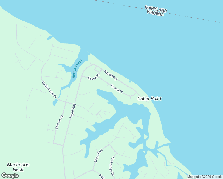 map of restaurants, bars, coffee shops, grocery stores, and more near 152 Canoe Place in Montross
