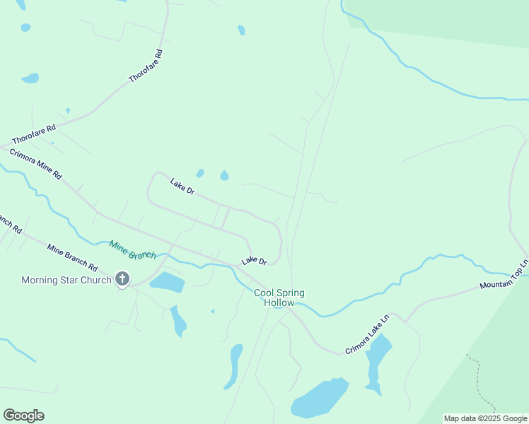map of restaurants, bars, coffee shops, grocery stores, and more near 125 Lake Drive in Crimora