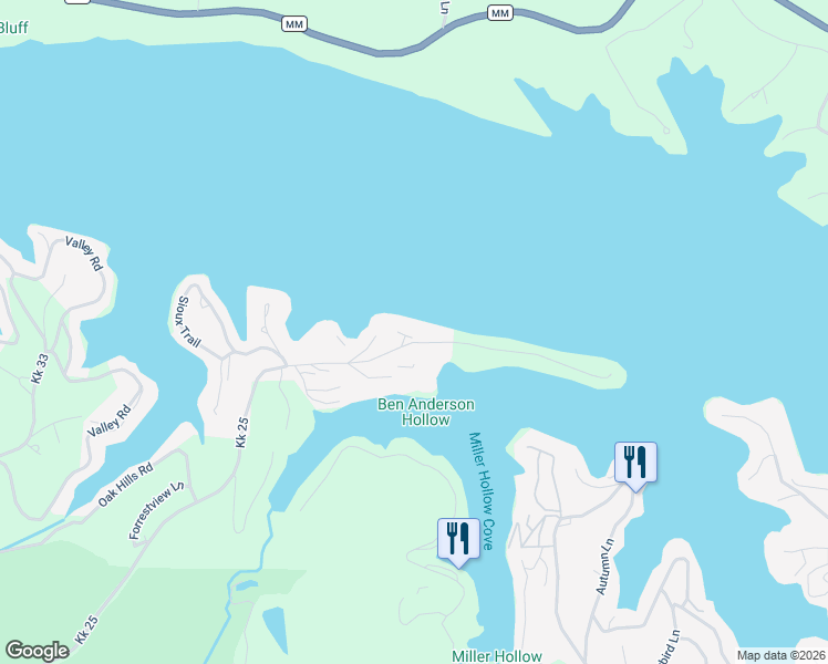 map of restaurants, bars, coffee shops, grocery stores, and more near 5940 Baydy Peak Road in Osage Beach