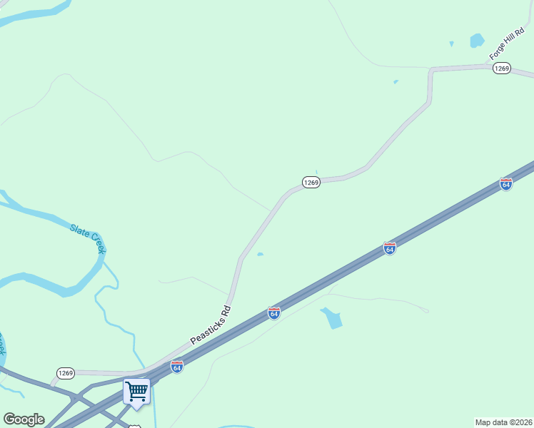 map of restaurants, bars, coffee shops, grocery stores, and more near 1042 Peasticks Road in Owingsville