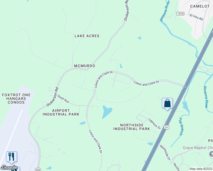map of restaurants, bars, coffee shops, grocery stores, and more near 994 Research Park Boulevard in Charlottesville