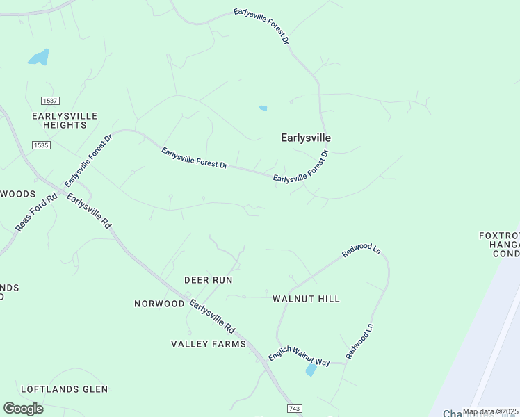 map of restaurants, bars, coffee shops, grocery stores, and more near 1000 Stillwater Lane in Earlysville