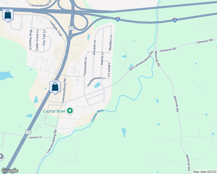 map of restaurants, bars, coffee shops, grocery stores, and more near 1690 Old Lawrenceburg Road in Frankfort