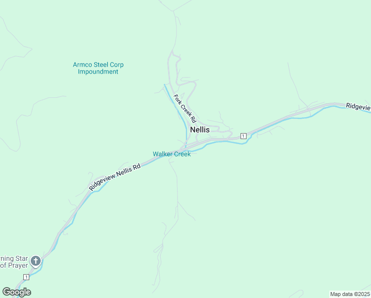 map of restaurants, bars, coffee shops, grocery stores, and more near County Highway 1 in Nellis