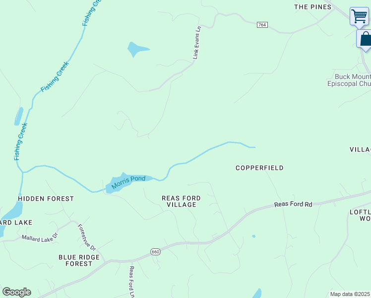 map of restaurants, bars, coffee shops, grocery stores, and more near in Earlysville