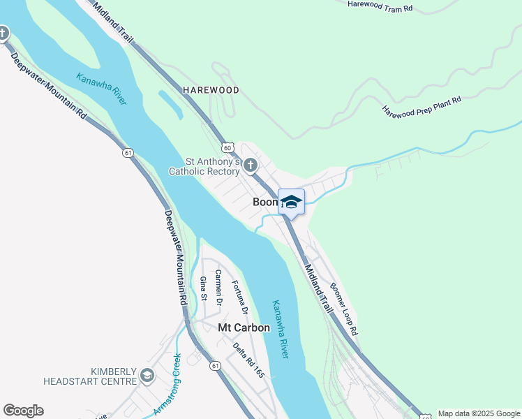 map of restaurants, bars, coffee shops, grocery stores, and more near in Boomer