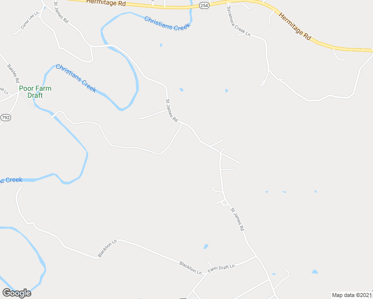 map of restaurants, bars, coffee shops, grocery stores, and more near 772 Saint James Road in Fishersville