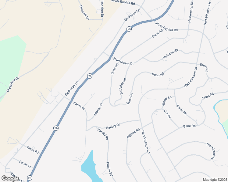 map of restaurants, bars, coffee shops, grocery stores, and more near 3299 Dunn Road in Valley Springs