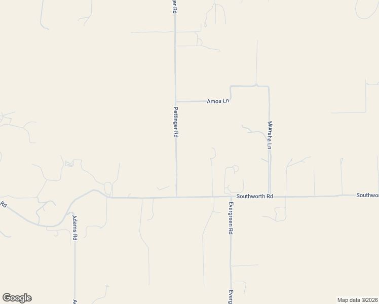 map of restaurants, bars, coffee shops, grocery stores, and more near 6495 Pettinger Road in Valley Springs