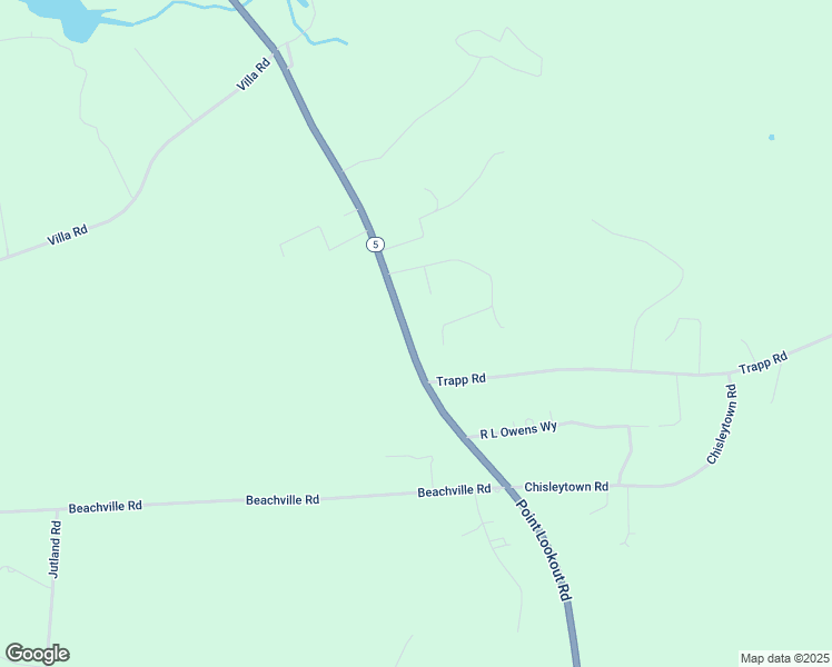 map of restaurants, bars, coffee shops, grocery stores, and more near 15094 Point Lookout Road in Saint Inigoes