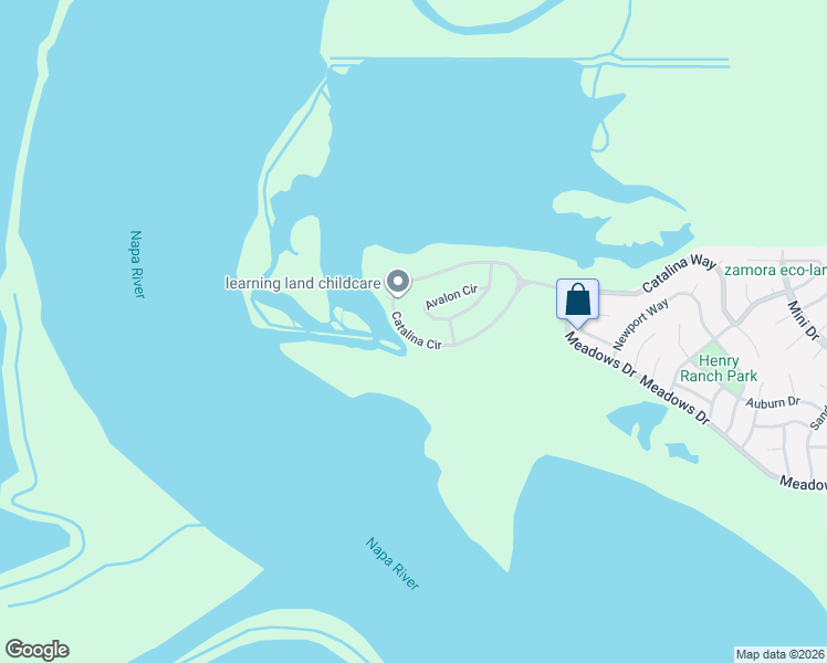 map of restaurants, bars, coffee shops, grocery stores, and more near 654 Catalina Circle in Vallejo