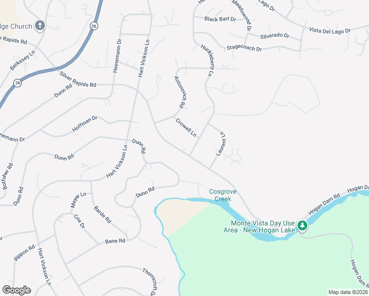map of restaurants, bars, coffee shops, grocery stores, and more near 3307 Silver Rapids Road in Valley Springs