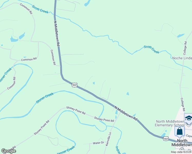 map of restaurants, bars, coffee shops, grocery stores, and more near 3003 North Middletown Road in Paris
