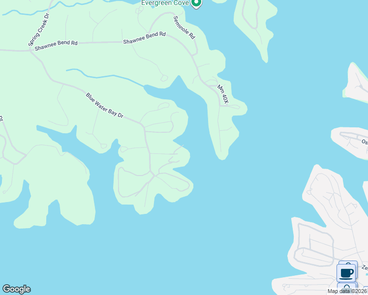 map of restaurants, bars, coffee shops, grocery stores, and more near 164 Sac Road in Sunrise Beach