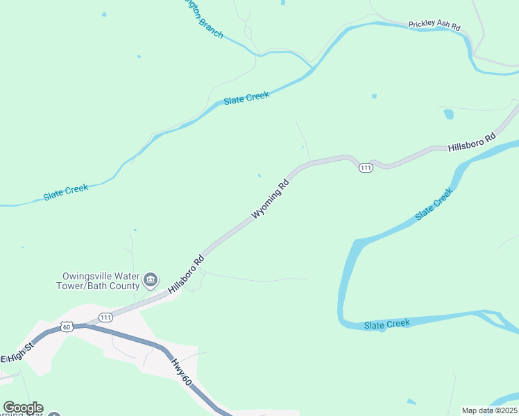 map of restaurants, bars, coffee shops, grocery stores, and more near 721 Wyoming Road in Owingsville