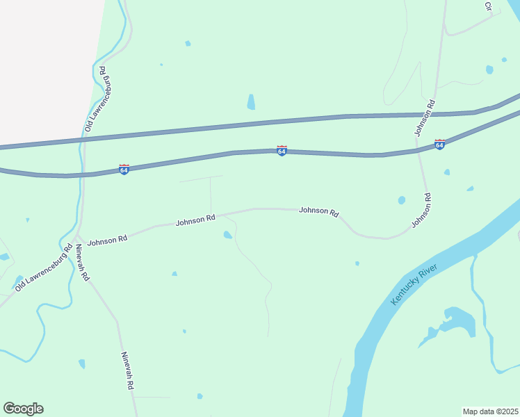 map of restaurants, bars, coffee shops, grocery stores, and more near Johnson Road in Frankfort