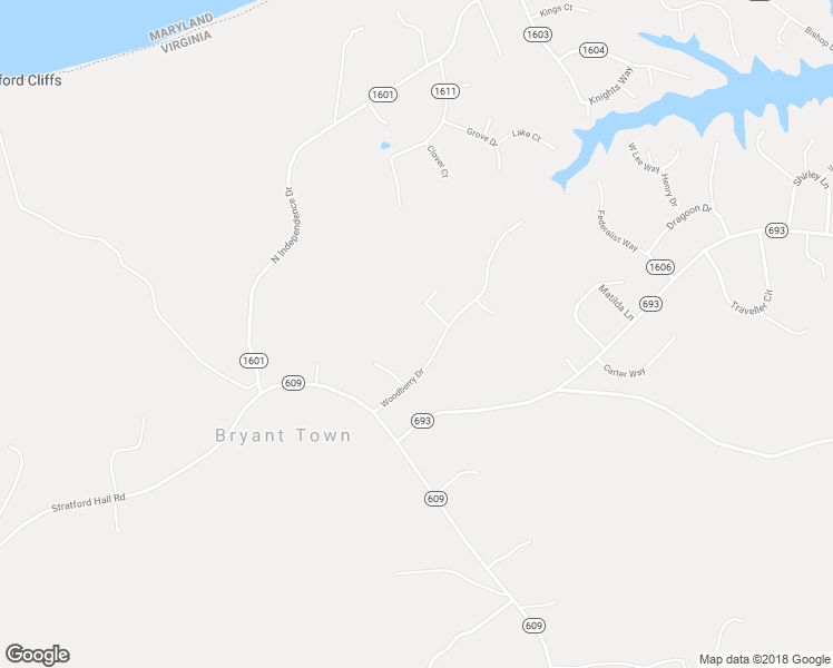 map of restaurants, bars, coffee shops, grocery stores, and more near 185 Woodberry Drive in Montross