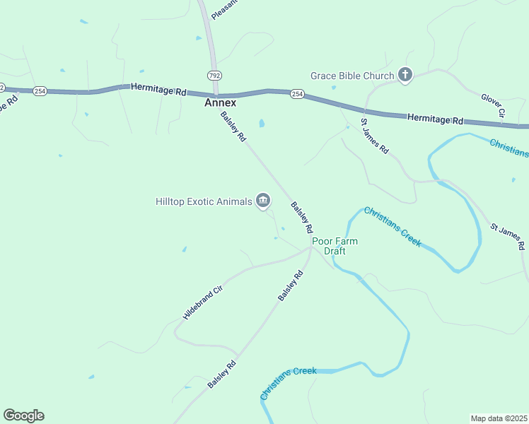 map of restaurants, bars, coffee shops, grocery stores, and more near 75 Brushy Knob Lane in Staunton