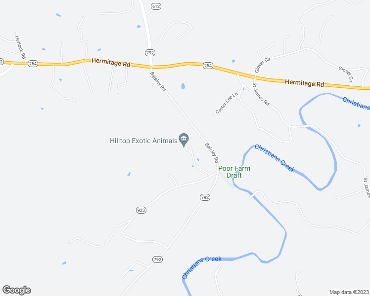map of restaurants, bars, coffee shops, grocery stores, and more near 75 Brushy Knob Lane in Staunton