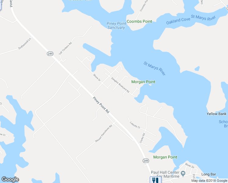 map of restaurants, bars, coffee shops, grocery stores, and more near 17848 Third Street in Tall Timbers