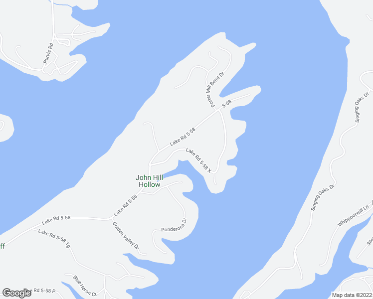 map of restaurants, bars, coffee shops, grocery stores, and more near Lake Road 5-58 X in Camdenton