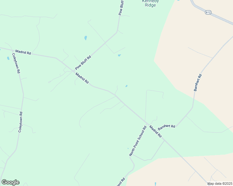 map of restaurants, bars, coffee shops, grocery stores, and more near 548 Madrid Road in Waynesboro