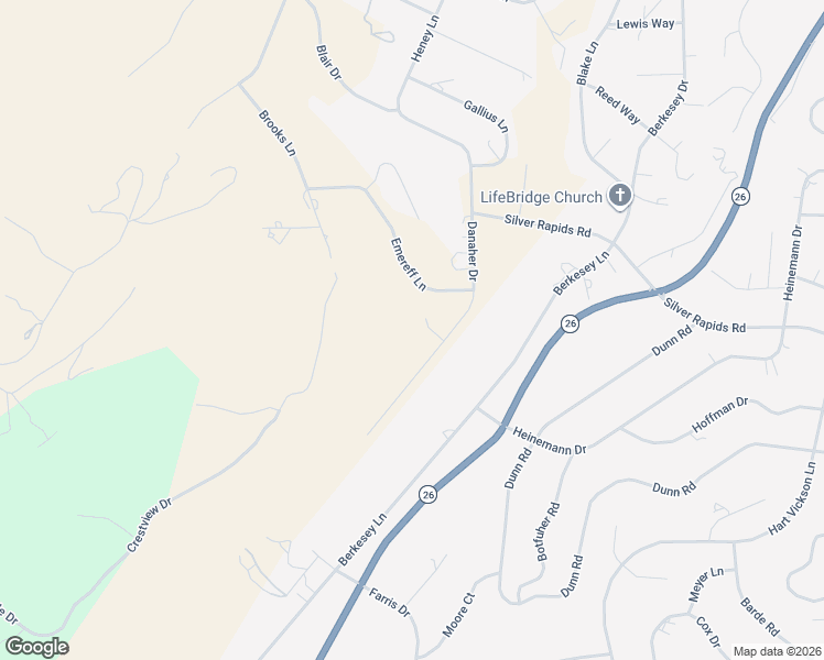 map of restaurants, bars, coffee shops, grocery stores, and more near 2460 Danaher Drive in Valley Springs