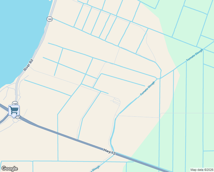 map of restaurants, bars, coffee shops, grocery stores, and more near Unnamed Road in Isleton