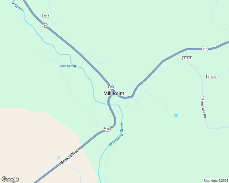 map of restaurants, bars, coffee shops, grocery stores, and more near West Virginia 55 in Droop