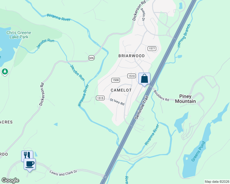 map of restaurants, bars, coffee shops, grocery stores, and more near 209 Barnsdale Road in Charlottesville