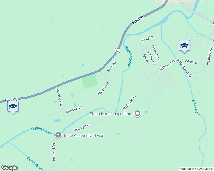 map of restaurants, bars, coffee shops, grocery stores, and more near 170 Mynhier Road in Morehead