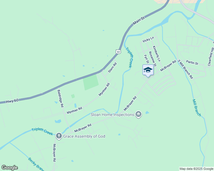 map of restaurants, bars, coffee shops, grocery stores, and more near 170 Mynhier Road in Morehead
