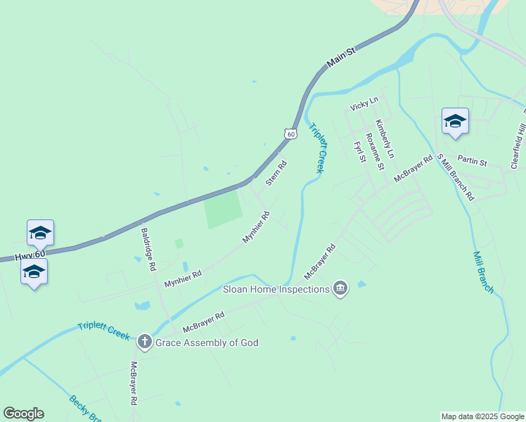 map of restaurants, bars, coffee shops, grocery stores, and more near 170 Mynhier Road in Morehead