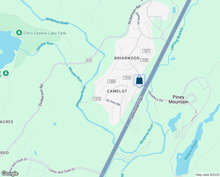 map of restaurants, bars, coffee shops, grocery stores, and more near 214 Barnsdale Road in Charlottesville