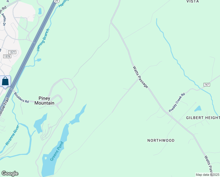 map of restaurants, bars, coffee shops, grocery stores, and more near 4632 Watts Passage in Charlottesville