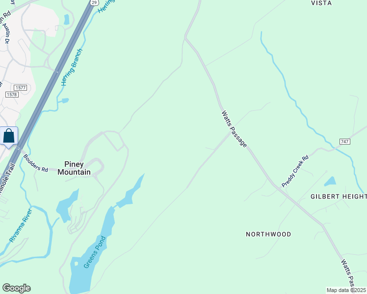 map of restaurants, bars, coffee shops, grocery stores, and more near 4632 Watts Passage in Charlottesville