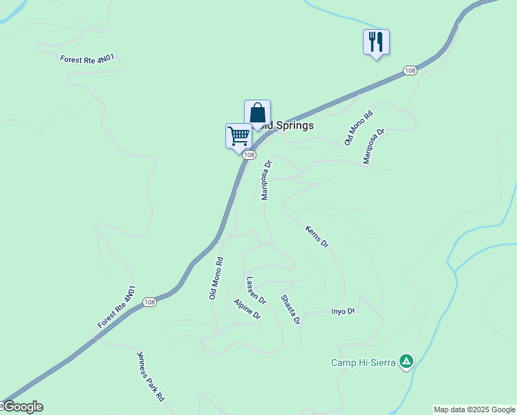 map of restaurants, bars, coffee shops, grocery stores, and more near 29699 Butte Court in Long Barn