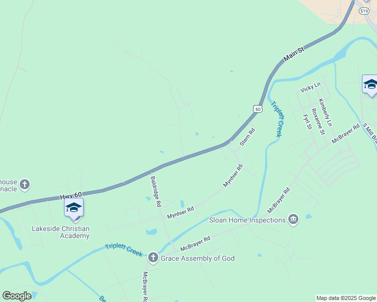 map of restaurants, bars, coffee shops, grocery stores, and more near 1950 U.S. 60 in Morehead